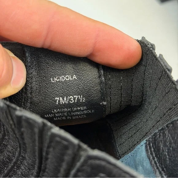 Lucky Brand Licidola Black Leather Ankle Boots Women’s Size 7M - Picture 8 of 8